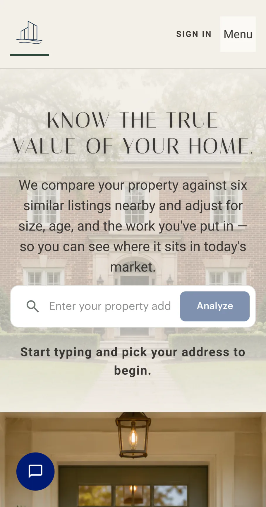 Heritage House template, mobile