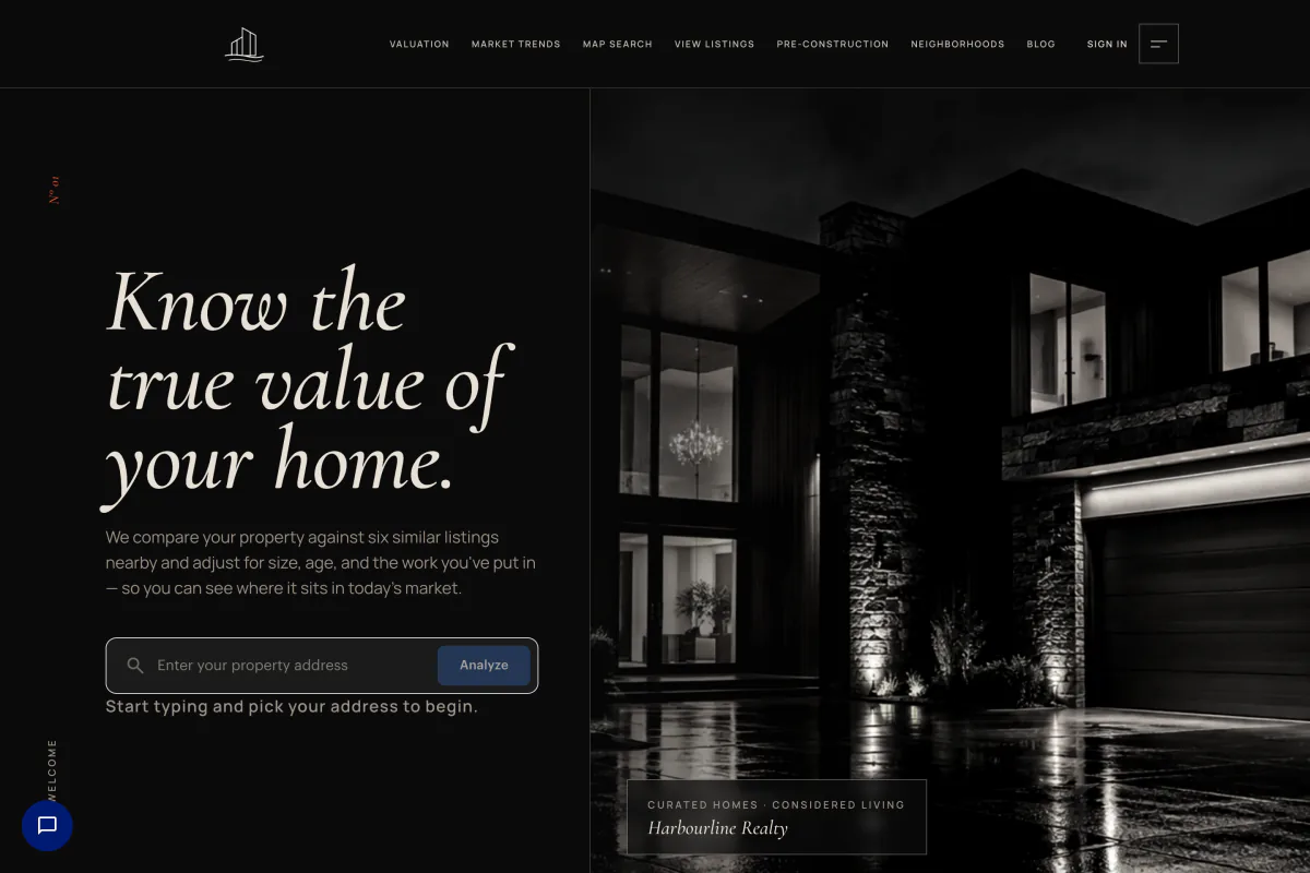 Noir Gallery template, desktop